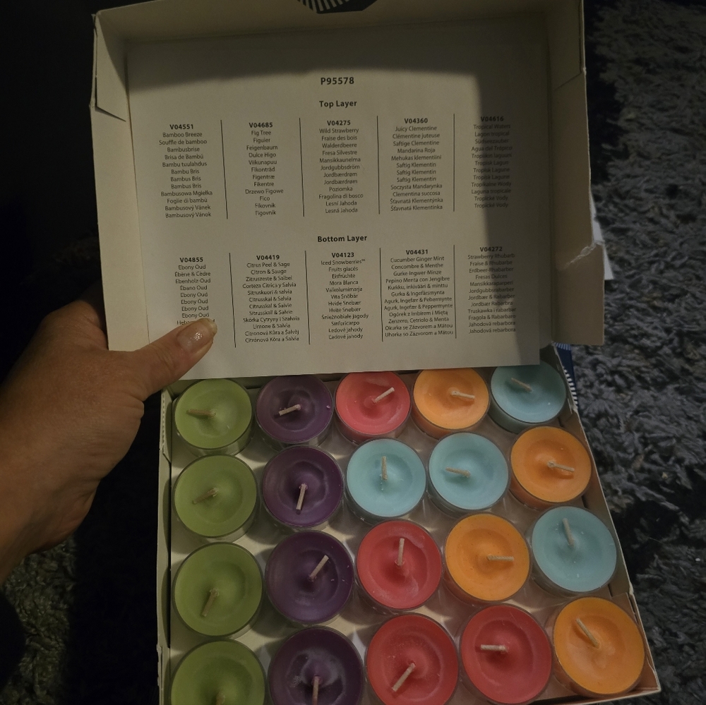 Assorted Scented Tealight Candle Set (40) Partylite - Picture 3 of 10